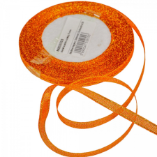  Metál szőtt szalag bronz-arany 6mmx25y dekorációs kellék