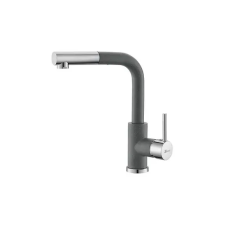 METALAC - XGRANIT LUX S Metalac T03813 Mosogató Csaptelep - Kihúzható, Grafit csaptelep