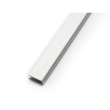Metalproduct Lemez szegő U profil 20x6 mm perforált lemez keret 3 mm vastag lemezhez rozsdamentes acél 2500 mm szál saválló inox építőanyag