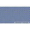 Metalproduct Perforált lemez rozsdamentes 1000x2000mm tábla 10 mm lyuk Körlyukasztás átlós osztással Szabad áteresztő felület: 40% saválló inox