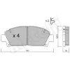 METELLI fékbetétkészlet, tárcsafék 22-0166-0