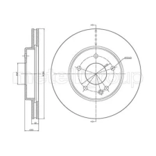 METELLI féktárcsa 23-0314C autóalkatrész