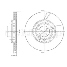 METELLI féktárcsa 23-0614C autóalkatrész
