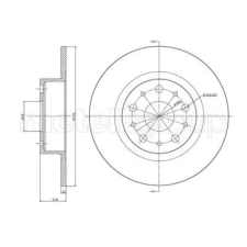 METELLI Féktárcsa METELLI 23-0410C féktárcsa