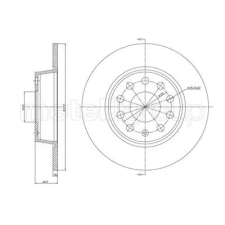 METELLI Féktárcsa METELLI 23-1248C féktárcsa