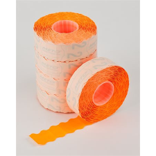 METO Árazógépszalag, 22x12 mm, METO, narancs információs címke