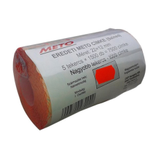 METO Árazógépszalag, 22x12 mm, METO, piros információs címke