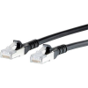 Metz Connect RJ45 Hálózati csatlakozókábel, CAT 6A S/FTP [1x RJ45 dugó - 1x RJ45 dugó] 5 m, fekete BTR Netcom (1308455000-E)