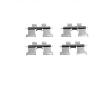 Metzger tartozékkészlet tárcsafékbetét hátsótengely,mando fékrendszerű autóalkatrész