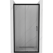 Mexen Apia tolható zuhanyajtó 90 cm, Átlátszó, Fekete - 845-090-000-70-00 kád, zuhanykabin