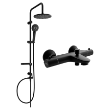 Mexen Carl Zuhanygarnitúra - Fekete - Termosztátos fürdőkellék