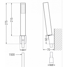 Mexen Cetus R77 kád készlet, Króm - 744313R77-00 fürdőkellék