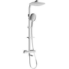 Mexen CQ22 Termosztatikus Kád-Zuhany Szett - Króm csaptelep