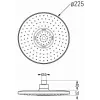 Mexen D-05 fejzuhany 22 cm, Arany/Fehér - 79705-50