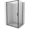 Mexen Exo 105 x 70 cm-es, átlátszó, fekete, nyíló zuhanykabin - 819-105-070-70-00