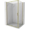 Mexen Exo 135 x 120 cm-es, zuhanyfülke, átlátszó, arany - 819-135-120-50-00