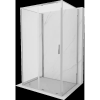Mexen Exo-3S 3-falú zuhanykabin tolóajtóval 150 x 95 cm, átlátszó, króm - 8151-150-095-01-00-3S