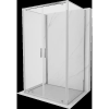Mexen Exo-3S 3 oldalfalú, nyíló zuhanykabin 120 x 80 cm, átlátszó, króm - 8182-120-080-01-00-3S