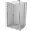 Mexen Exo 70 x 85 cm-es nyíló zuhanykabin, átlátszó, króm - 8182-070-085-01-00