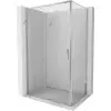 Mexen Exo tolóajtós zuhanykabin 130 x 70 cm, átlátszó, króm - 8151-130-070-01-00