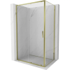Mexen Exo Tologatható zuhanykabin 135 x 110 cm, átlátszó, arany - 8151-135-110-50-00