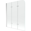 Mexen Felix Kádparaván 3 részes 120 x 140 cm,  átlátszó nano, króm - 890-120-003-01-00 Kádparaván