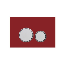 Mexen Fenix-02 piros / króm WC nyomólap - üveg (600627) szaniter