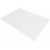 Mexen Flow, 130 x 70 cm-es téglalap alakú slim zuhanytálca, fényes fehér - 46R107013