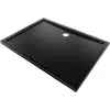 Mexen Flow téglalap alakú slim zuhanytálca 85 x 80 cm, fekete matt - 46R708085
