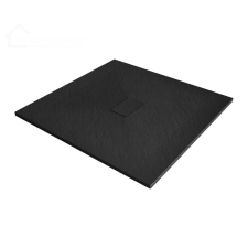 Mexen Hugo kőhatású zuhanytálca 100 x 100 cm + szifon - fekete (42701010) kád, zuhanykabin