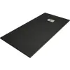 Mexen Hugo   SMC zuhanytálca  180 x 80 cm,  fekete ,  takaró inox - 42708018-X Kompozit zuhanytálca Kompozit zuhanytálca