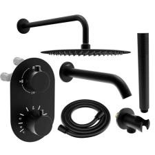 Mexen Kai DR70 Zuhanyszett - Fekete - 30 cm fürdőkellék