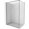 Mexen Kioto-F Walk-in zuhanyfal kerettel 120 x 202 cm, átlátszó 8 mm, szálcsiszolt pisztolyszürke - 800-120-104-66-00