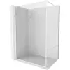 Mexen Kioto-F Walk-in zuhanyfal kerettel 160 x 202 cm, átlátszó 8 mm, fehér - 800-160-104-20-00