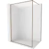 Mexen Kioto-F Walk-in zuhanyfal kerettel 80 x 202 cm, matt 8 mm, rózsaarany - 800-080-104-60-30