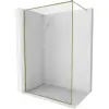 Mexen Kioto-F zuhanyfal Walk-in kerettel 100 x 202 cm, átlátszó 8 mm, arany - 800-100-104-50-00