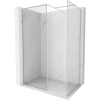 Mexen Kioto-F zuhanyfal Walk-in kerettel 160 x 90 cm, átlátszó 8 mm, selyemfényű nikkel - 800-160-202-04-97-090