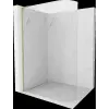 Mexen Kioto L íves zuhanyzófal ívelt Walk-in 80 x 200 cm, átlátszó, arany fényes - 800-080-103-55-06