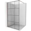Mexen Kioto Walk-in Zuhanyfal - 100x200 cm - Fekete/Rózsaarany