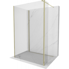 Mexen Kioto Walk-in zuhanyfal 105 x 90 x 40 cm, átlátszó, arany fürdőkellék