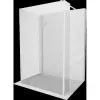 Mexen Kioto Walk-in zuhanyfal 105 x 90 x 40 cm, átlátszó, fehér - 800-105-090-221-20-00-040