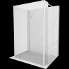 Mexen Kioto Walk-in zuhanyfal 110 x 95 x 30 cm, átlátszó, fehér - 800-110-095-221-20-00-030