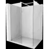 Mexen Kioto Walk-in zuhanyfal 115 x 80 cm, átlátszó, fehér - 800-115-202-20-00-080