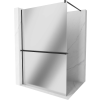 Mexen Kioto+ Walk-in Zuhanyfal - 120x200 cm - 8 mm Üveg - Fekete