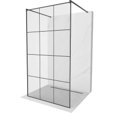 Mexen Kioto Walk-in Zuhanyfal - 120x200 cm - Fekete kád, zuhanykabin