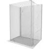 Mexen Kioto Walk-in zuhanyfal 135 x 80 x 40 cm, átlátszó, króm - 800-135-080-221-01-00-040
