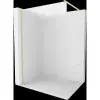 Mexen Kioto Walk-in zuhanyfal 140 x 200 cm, matt 8 mm, arany csiszolt - 800-140-101-55-30