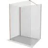 Mexen Kioto Walk-in zuhanyfal 140 x 75 cm, átlátszó, rózsaarany - 800-140-212-60-00-075
