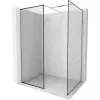 Mexen Kioto Walk-in zuhanyfal 150 x 120 cm, fekete minta, króm - 800-150-202-01-70-120