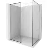 Mexen Kioto walk-in zuhanyfal 160 x 80 cm, fekete minta, fehér - 800-160-202-20-70-080